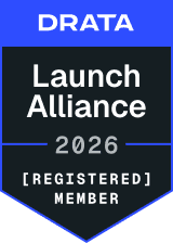 Drata Launch Alliance 2026 Registered Member badge